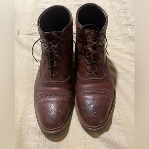 Allen Edmonds wingtip lace up boots size 12D